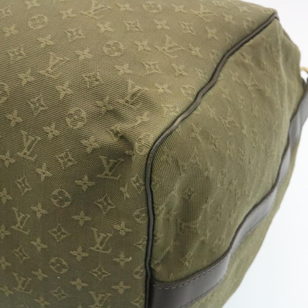 LOUIS VUITTON Monogram Mini Keepall Bandouliere55 Boston Bag Khaki - Picture 9 of 16